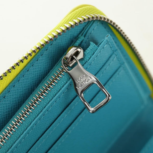 LOUIS VUITTON Playground Zippy Wallet Vertical Wallet Yellow M82005 Auth 181139M