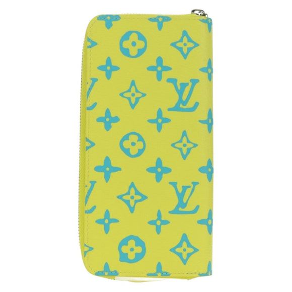 LOUIS VUITTON Playground Zippy Wallet Vertical Wallet Yellow M82005 Auth 181139M