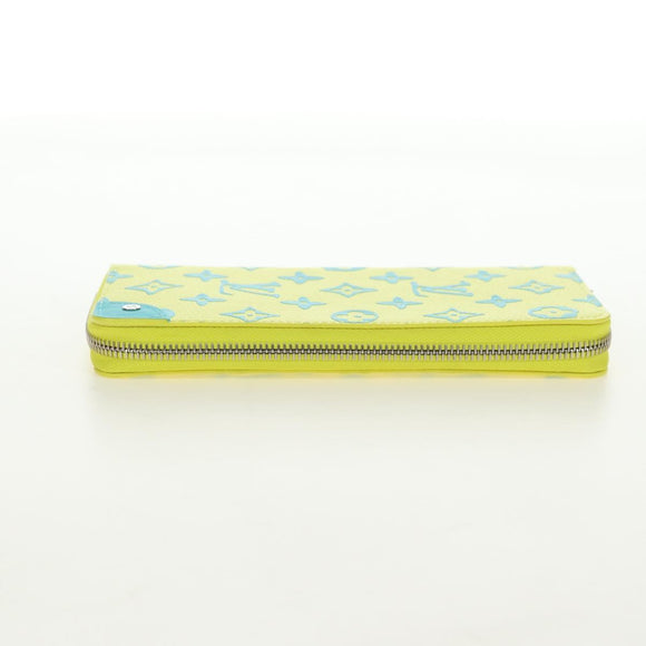 LOUIS VUITTON Playground Zippy Wallet Vertical Wallet Yellow M82005 Auth 181139M