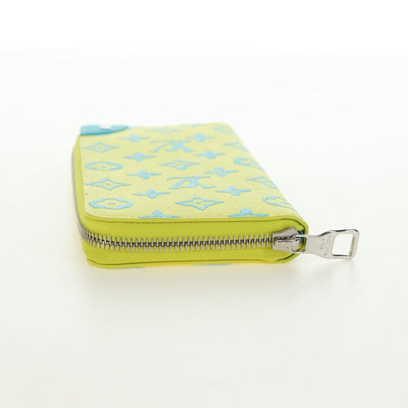 LOUIS VUITTON Playground Zippy Wallet Vertical Wallet Yellow M82005 Auth 181139M