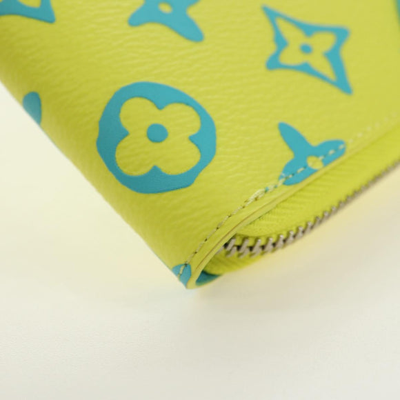LOUIS VUITTON Playground Zippy Wallet Vertical Wallet Yellow M82005 Auth 181139M
