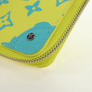 LOUIS VUITTON Playground Zippy Wallet Vertical Wallet Yellow M82005 Auth 181139M-14
