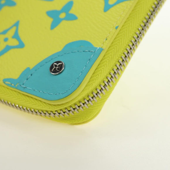 LOUIS VUITTON Playground Zippy Wallet Vertical Wallet Yellow M82005 Auth 181139M