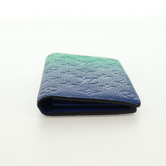 LOUIS VUITTON Taurillon Illusion Portefeuille Plaza Wallet M81255 Auth 181140M
