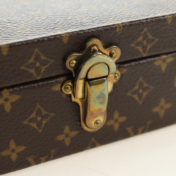 LOUIS VUITTON Monogram Sieradenkoffer Juwelendoos LV Auth 181142SAV
