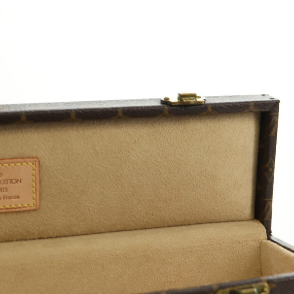 LOUIS VUITTON Monogram Sieradenkoffer Juwelendoos LV Auth 181142SAV