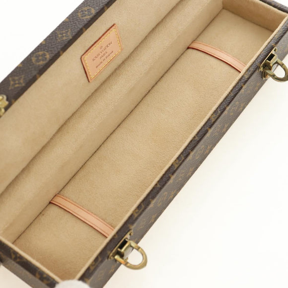 LOUIS VUITTON Monogram Sieradenkoffer Juwelendoos LV Auth 181142SAV