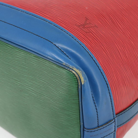 LOUIS VUITTON Epi Noe Shoulder Bag Tricolor Red Blue M44084 LV Auth 181146