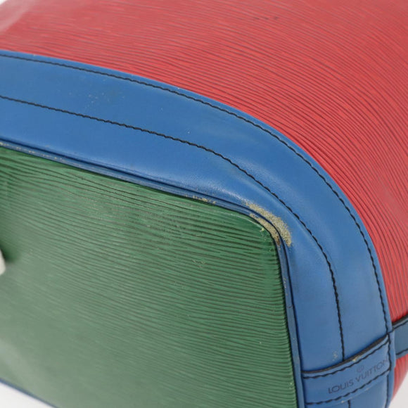 LOUIS VUITTON Epi Noe Shoulder Bag Tricolor Red Blue M44084 LV Auth 181146