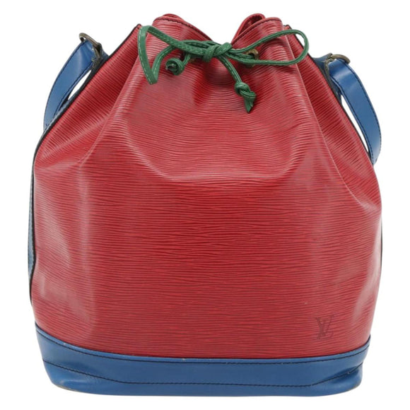 LOUIS VUITTON Epi Noe Shoulder Bag Tricolor Red Blue M44084 LV Auth 181146