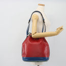 LOUIS VUITTON Epi Noe Shoulder Bag Tricolor Red Blue M44084 LV Auth 181146-20
