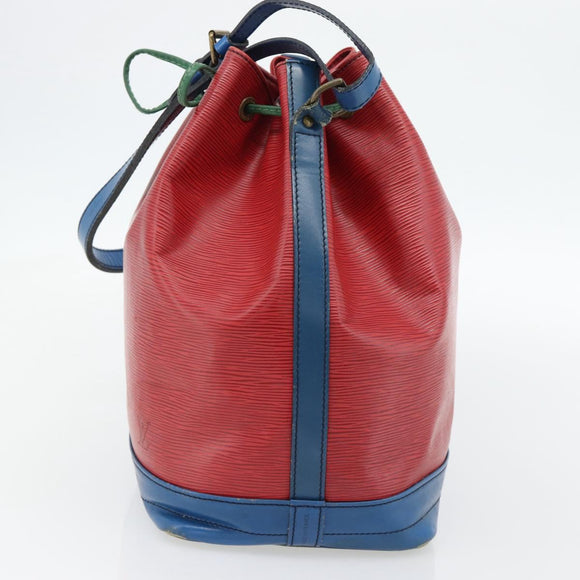 LOUIS VUITTON Epi Noe Shoulder Bag Tricolor Red Blue M44084 LV Auth 181146