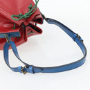 LOUIS VUITTON Epi Noe Shoulder Bag Tricolor Red Blue M44084 LV Auth 181146-7