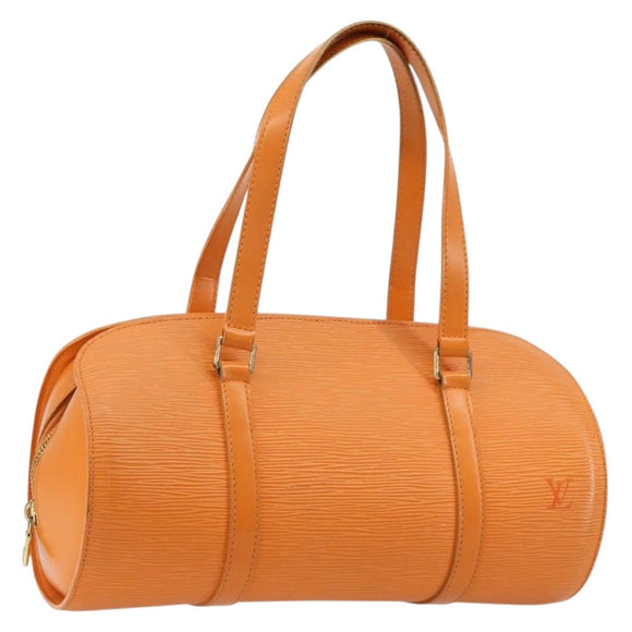 LOUIS VUITTON Epi Soufflot Hand Bag Orange Mandarin M5222H LV Auth 181149