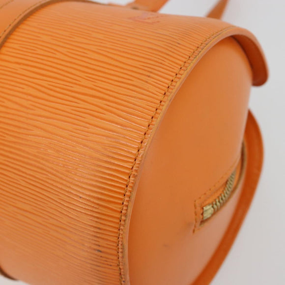 LOUIS VUITTON Epi Soufflot Hand Bag Orange Mandarin M5222H LV Auth 181149
