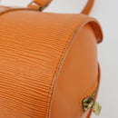 LOUIS VUITTON Epi Soufflot Hand Bag Orange Mandarin M5222H LV Auth 181149-15