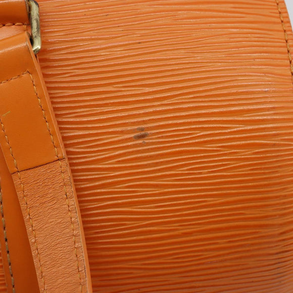 LOUIS VUITTON Epi Soufflot Hand Bag Orange Mandarin M5222H LV Auth 181149