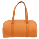 LOUIS VUITTON Epi Soufflot Hand Bag Orange Mandarin M5222H LV Auth 181149-13