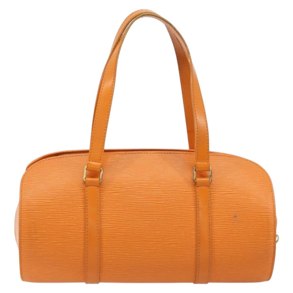LOUIS VUITTON Epi Soufflot Hand Bag Orange Mandarin M5222H LV Auth 181149