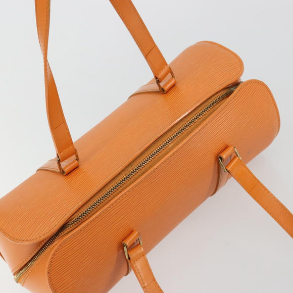LOUIS VUITTON Epi Soufflot Hand Bag Orange Mandarin M5222H LV Auth 181149