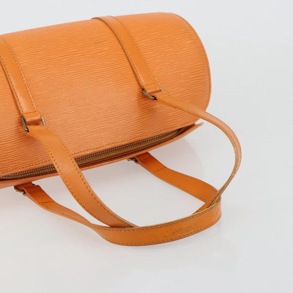 LOUIS VUITTON Epi Soufflot Hand Bag Orange Mandarin M5222H LV Auth 181149