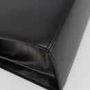 Salvatore Ferragamo Gancini Hand Bag Leather Black Gold Auth 181150-17
