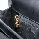 Salvatore Ferragamo Gancini Hand Bag Leather Black Gold Auth 181150-21