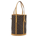 LOUIS VUITTON Monogram Bucket GM Shoulder Bag M42236 LV Auth 181152-1