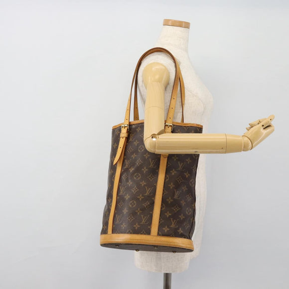 LOUIS VUITTON Monogram Bucket GM Shoulder Bag M42236 LV Auth 181152