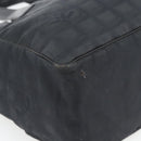 CHANEL New Travel line Tote Bag Nylon Black CC Auth 181153-15