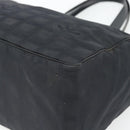 CHANEL New Travel line Tote Bag Nylon Black CC Auth 181153-16