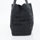 CHANEL New Travel line Tote Bag Nylon Black CC Auth 181153-4