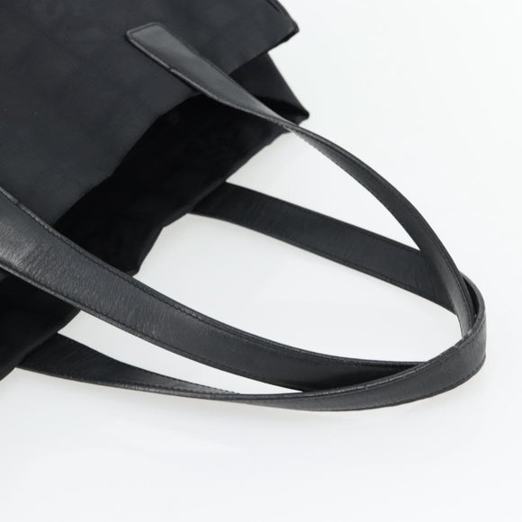 CHANEL New Travel line Tote Bag Nylon Black CC Auth 181153