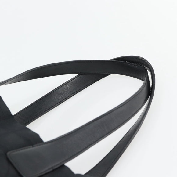 CHANEL New Travel line Tote Bag Nylon Black CC Auth 181153