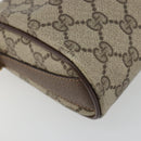 GUCCI GG Supreme Web Sherry Line Bag PVC Beige Gold 89 02 018 Auth 181156-14