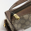 GUCCI GG Supreme Web Sherry Line Bag PVC Beige Gold 89 02 018 Auth 181156-10