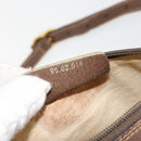 GUCCI GG Supreme Web Sherry Line Bag PVC Beige Gold 89 02 018 Auth 181156-12