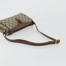 GUCCI GG Supreme Web Sherry Line Bag PVC Beige Gold 89 02 018 Auth 181156-7