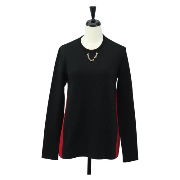 LOUIS VUITTON Monogram Long Sleeved T Shirt Silk S LV Auth 181157M