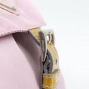 PRADA Rugzak Nylon Roze Zilver Auth 181159-10