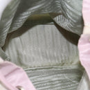 PRADA Rugzak Nylon Roze Zilver Auth 181159-11