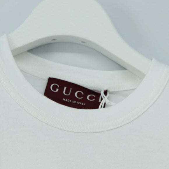 GUCCI Higuchi Yuko Collaboration T Shirt Cotton White Auth 181160M