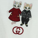 GUCCI Higuchi Yuko Collaboration T Shirt Cotton White Auth 181160M-4