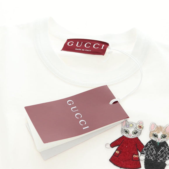GUCCI Higuchi Yuko Collaboration T Shirt Cotton White Auth 181160M