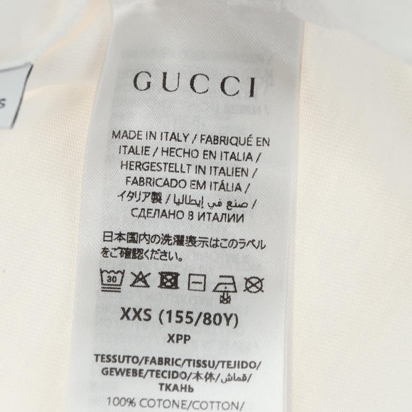 GUCCI Higuchi Yuko Collaboration T Shirt Cotton White Auth 181160M
