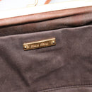 Miu Miu Matelassé Schoudertas Leer Oranje Goud Auth 181161-18