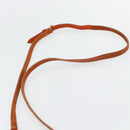 Miu Miu Matelassé Schoudertas Leer Oranje Goud Auth 181161-8