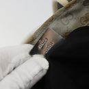 GUCCI GG Canvas Sherry Line Hand Bag Silver Gray 131228 Auth 181162-23