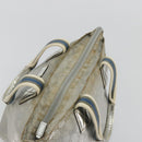 GUCCI GG Canvas Sherry Line Hand Bag Silver Gray 131228 Auth 181162-6