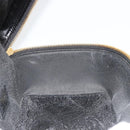 GUCCI Bamboo Vanity Hand Bag Patent leather Black Gold Auth 181163-18